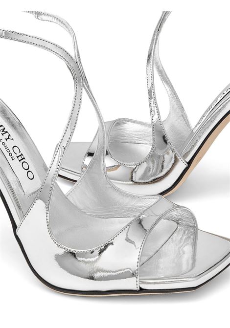 Sandali con effetto metallico in argento Jimmy choo - donna JIMMY CHOO | AZIA95QUISLVR